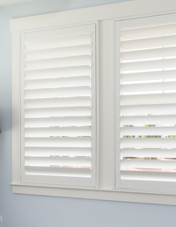 Polywood shutters with hidden tilt rods in Miami